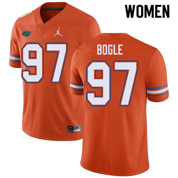 Jordan Brand Women #97 Khris Bogle Florida Gators College Football Jerseys Sale-Orange